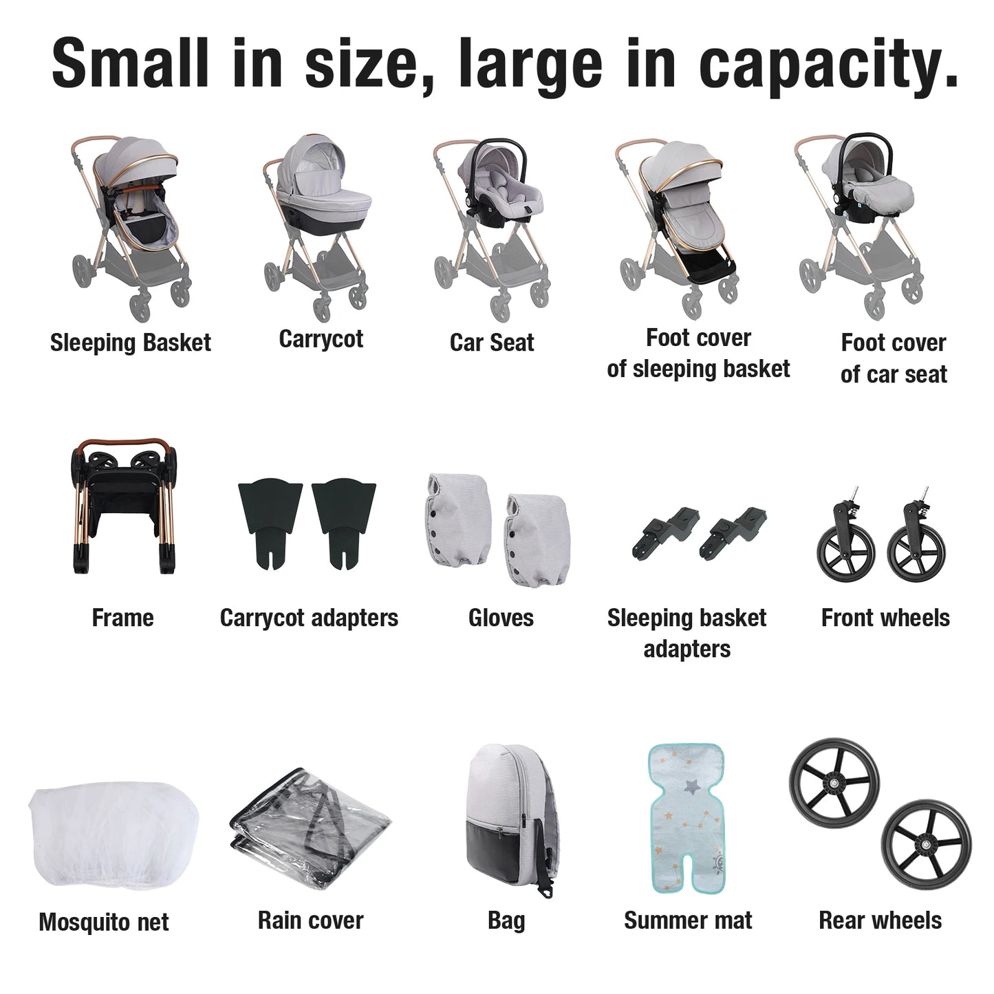 Barnevogn 3 i 1 HighLandscape