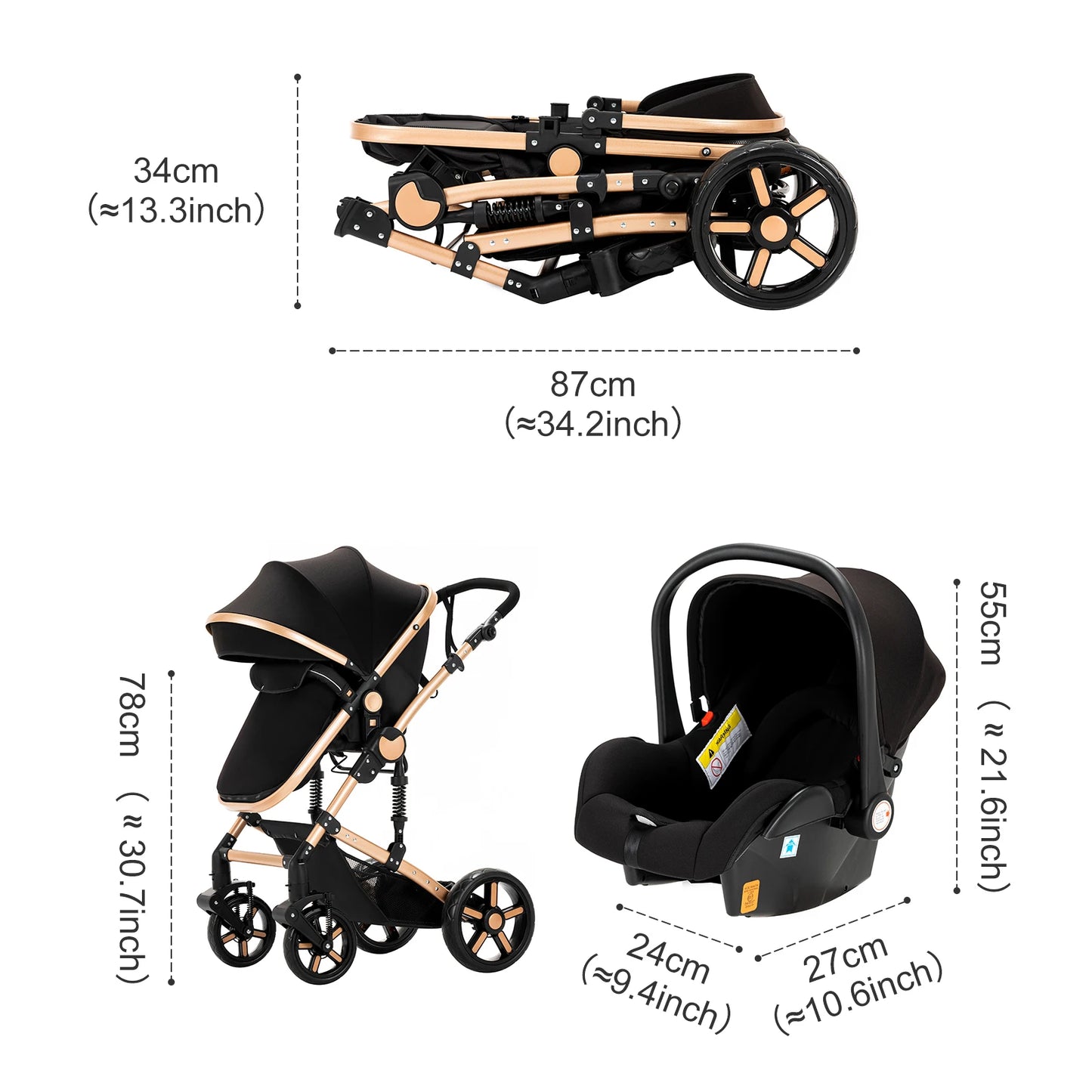 Important Stroller 3 in 1