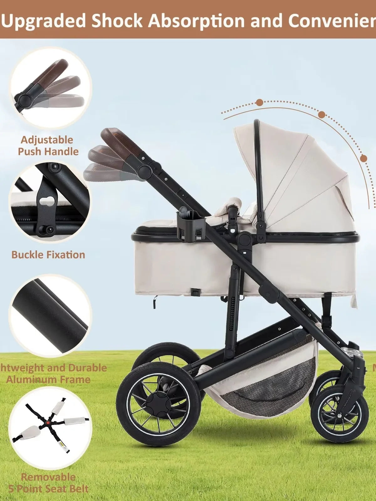 Barnevogn 3-i-1 Komfort